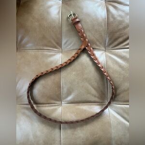 Braided Leather Belt for Women